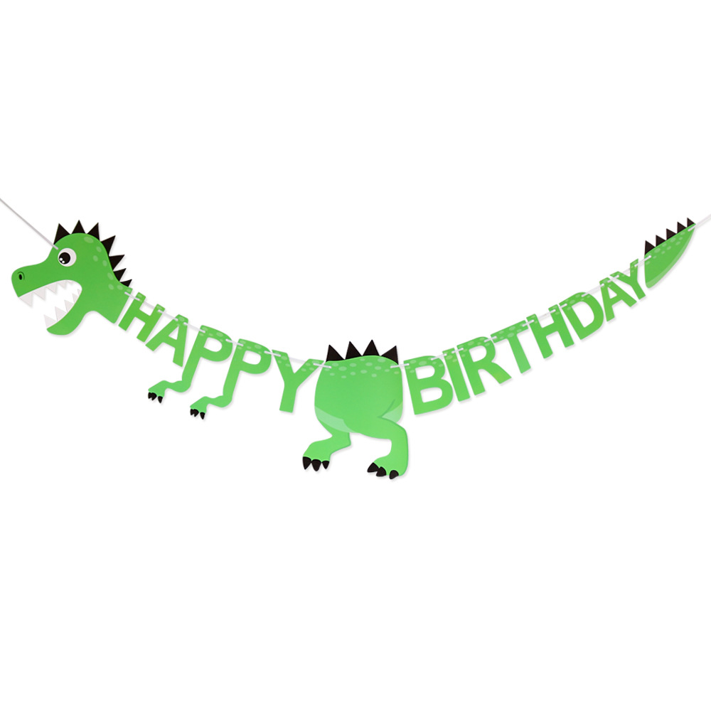 Dinosaur Happy Birthday Banner